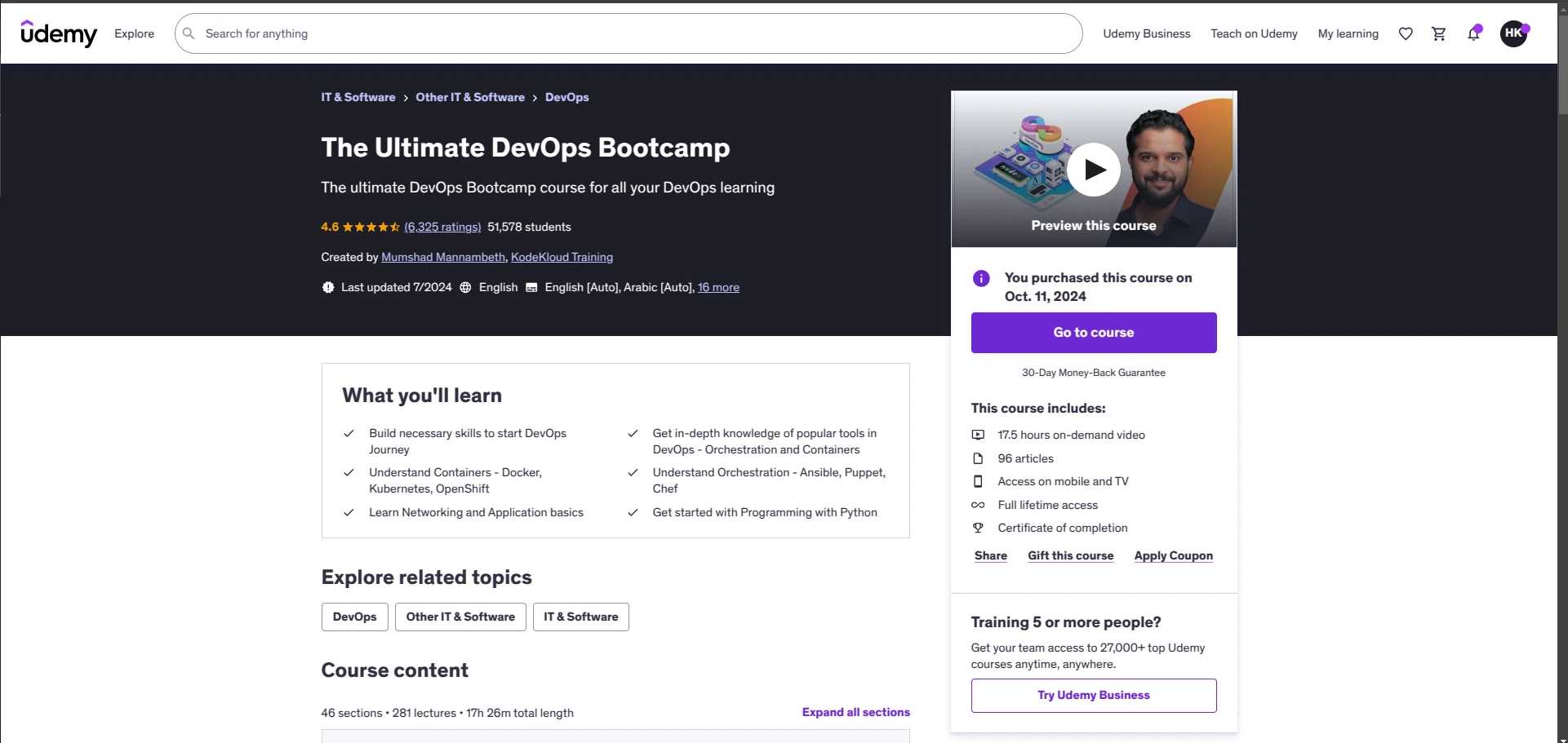 The ultimate DevOps Bootcamp Badge